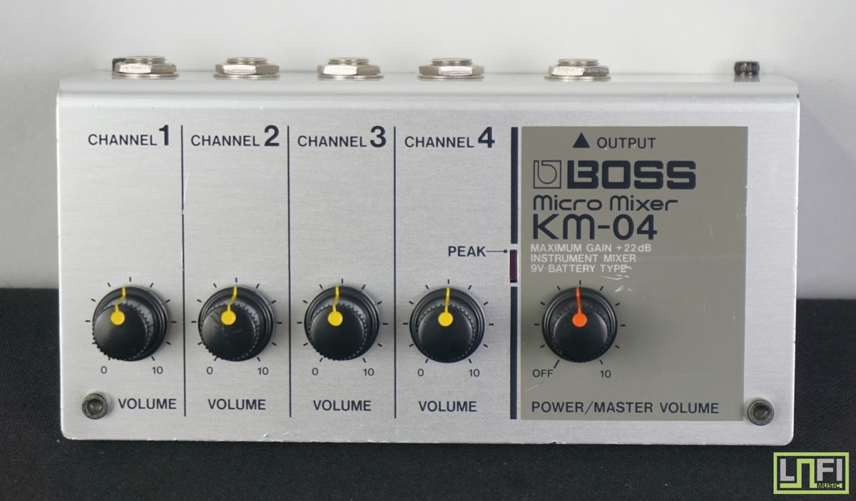 Boss Micro Mixer KM-04 - Vintage 80's Mini Portable Mixer - MIJ