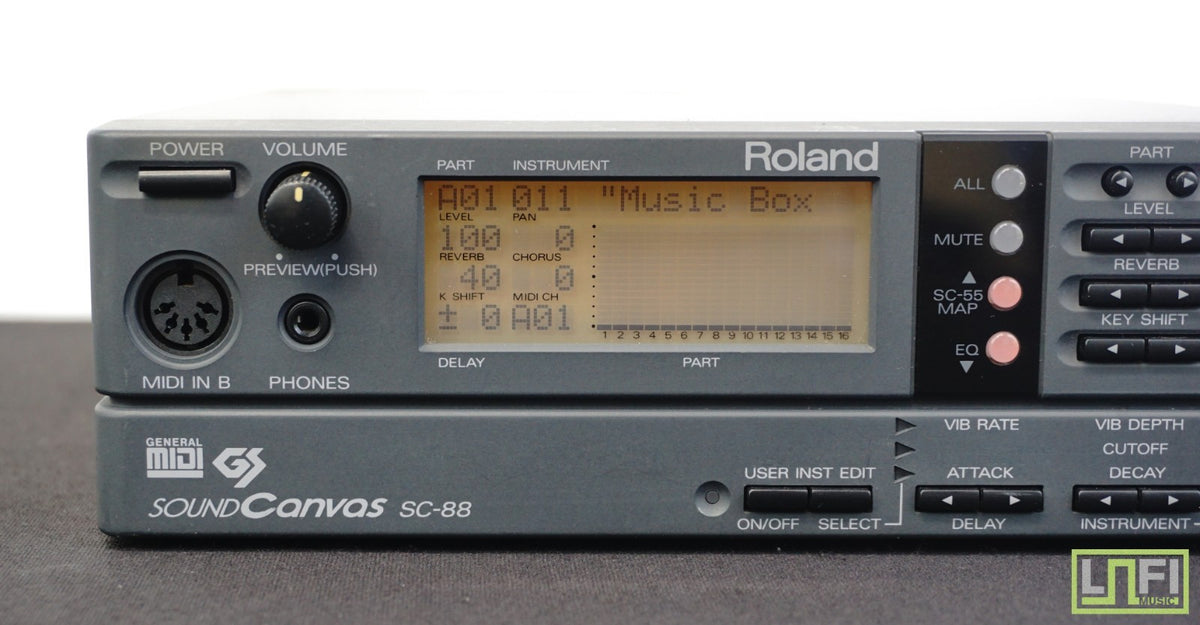 Roland Sound Canvas SC-88 Polyphonic Sound Module w/ Effects