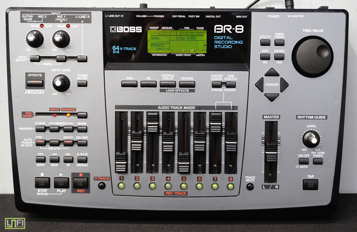 Boss BR8 Digital Multitrack Recording Studio 24 Bit 8 track Worksta