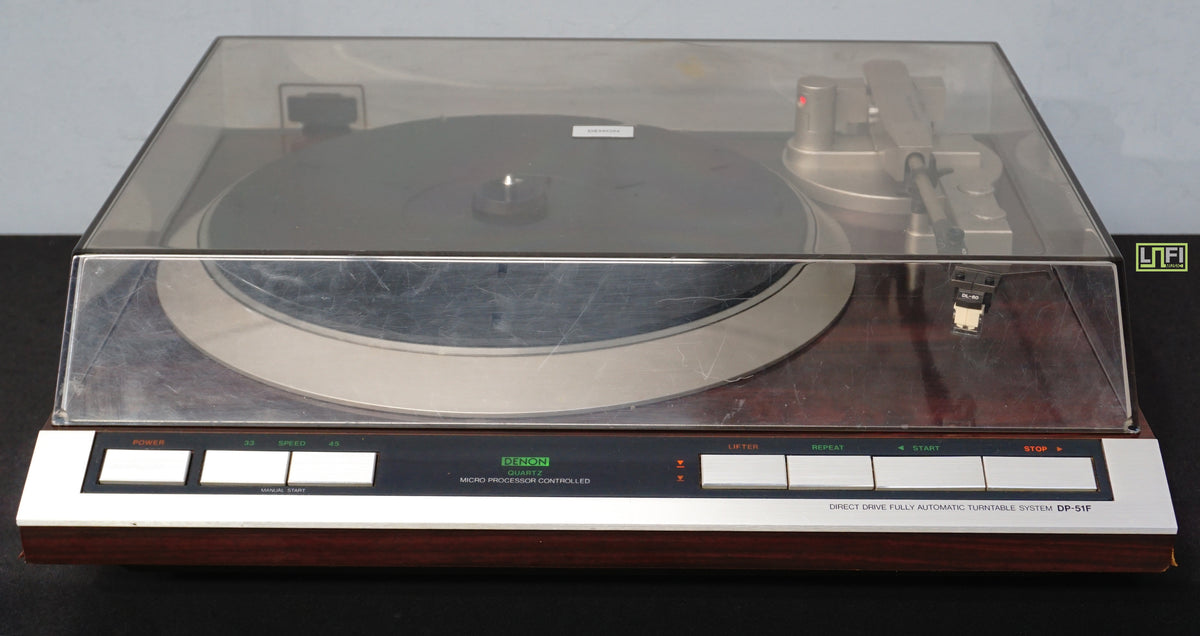 DENON ターンテーブル　DP-51F DENON（デノン） Denon DP-51F フルオートレコードプレーヤー 1980年代