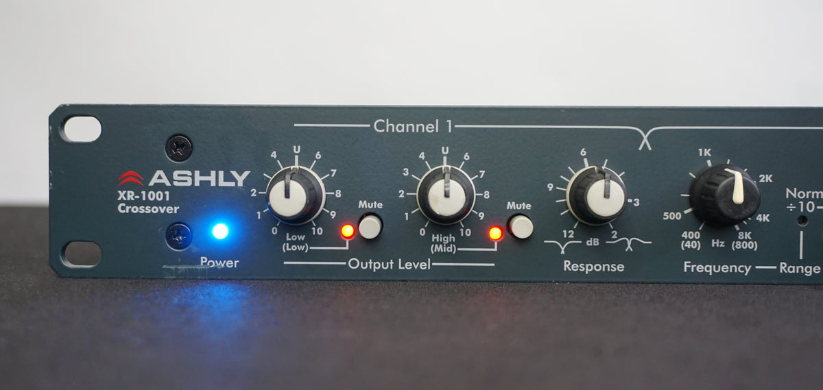 Ashly XR-1001 Stereo 2-Way, Mono 3-Way Crossover XR1001 1U