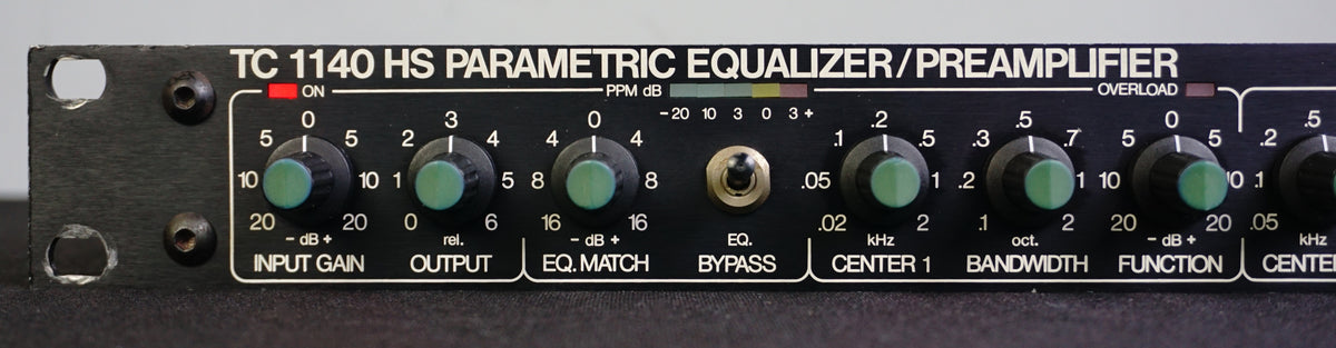 TC Electronics 1140 HS Parametric Equaliser / Preamplifier 1U Rack Mou –  LOFI Music