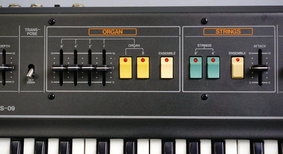Roland RS-09 ビンテージ オルガン ストリングス シンセサイザー Roland RS-09 sound sample demo u58909 - YouTube