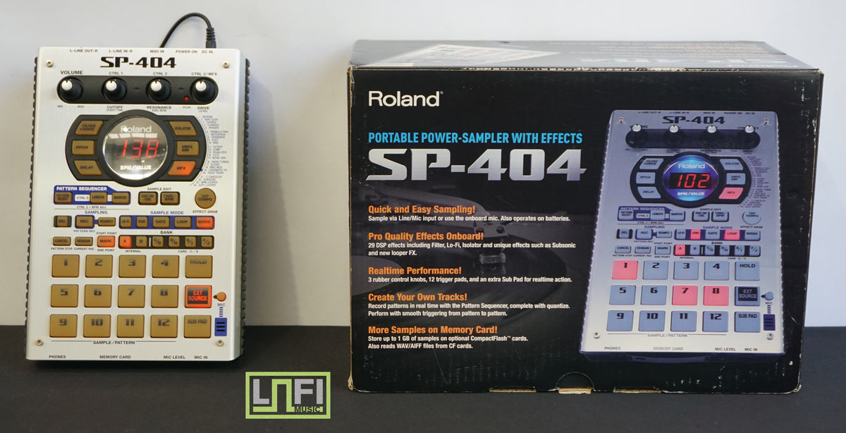 DJ機材 boss sp-404 Roland Boss Original SP-404 Silver Lo-Fi Sampler / Drum Machine W