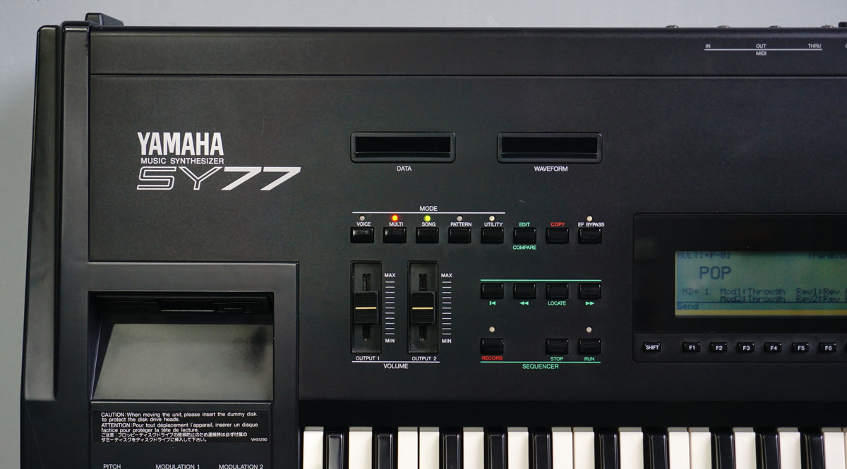 Yamaha SY77 FMシンセサイザー YAMAHA「SY77」をGET♪ | NOZ's Stylish Sound♪