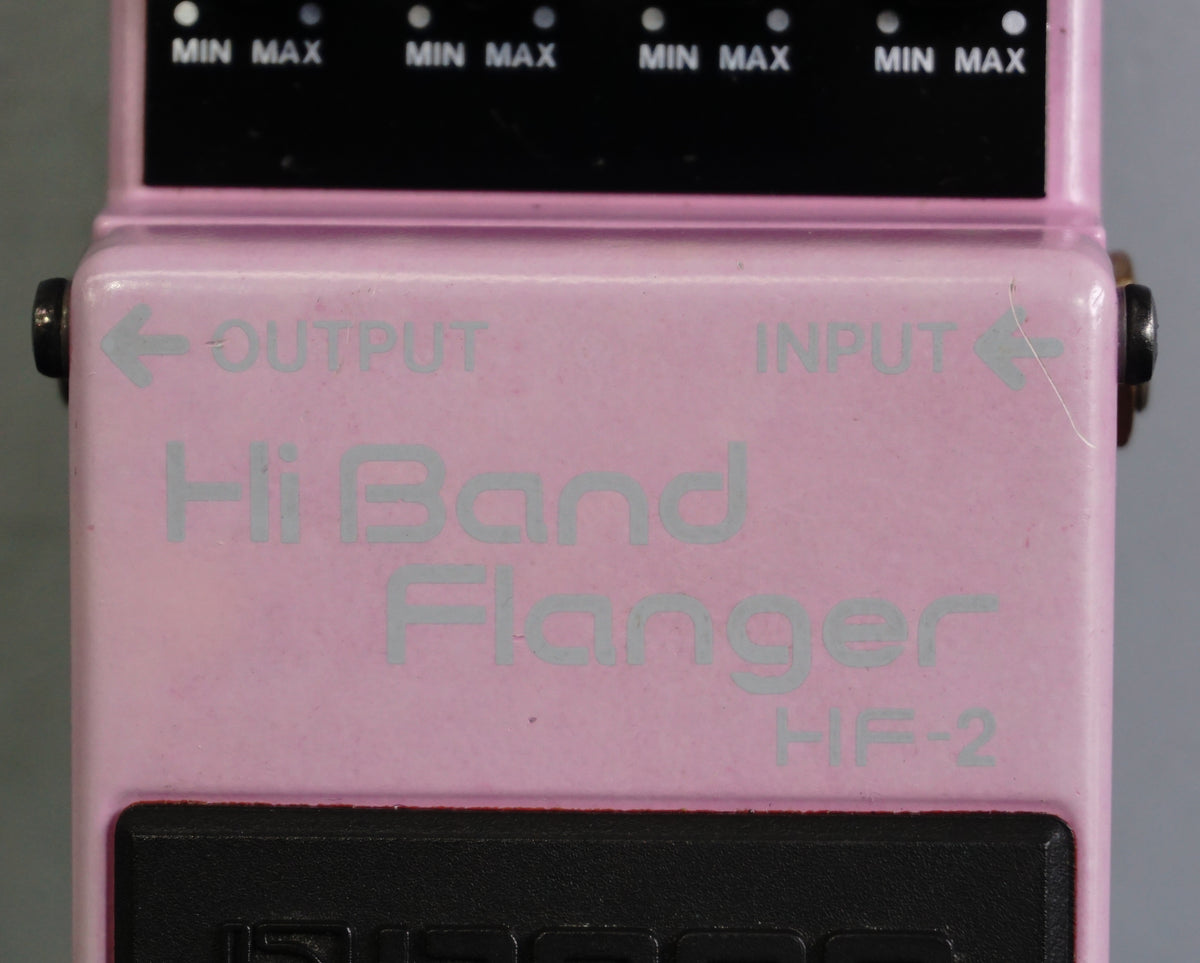 Boss HF-2 High Band Flanger Pastel Purple 90's Green Label Guitar 