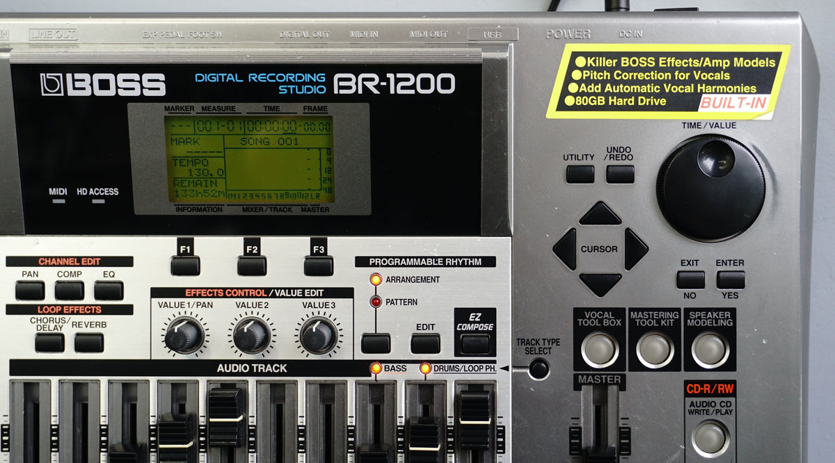 Boss BR-1200 CD Digital Multitrack Recording Studio W/ 120GB Hard Driv –  LOFI Music