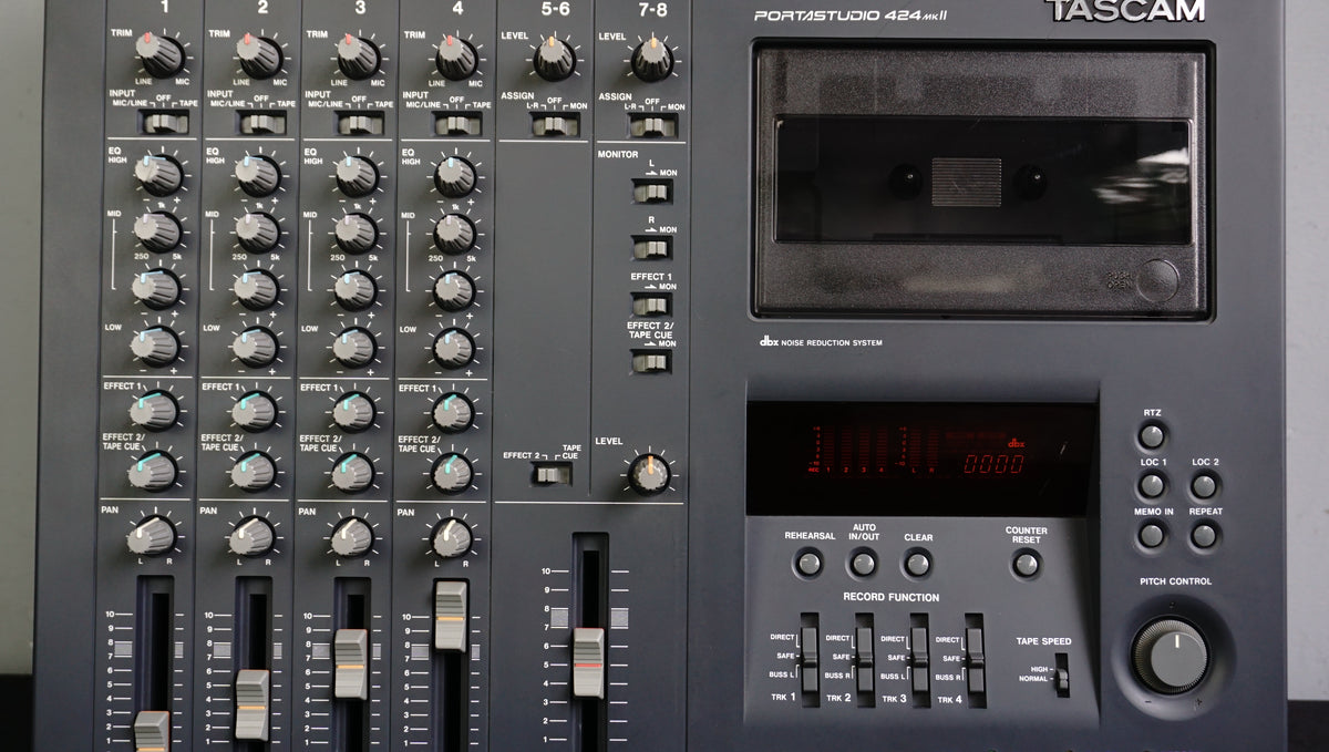 Tascam Portastudio 424 MKII 4 Track Cassette Tape Recorder Multitrack –  LOFI Music