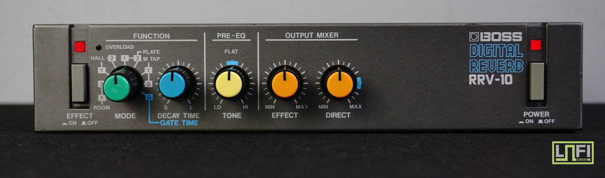 Boss RRV-10 Digital Reverb Vintage Half Rack Effects Unit