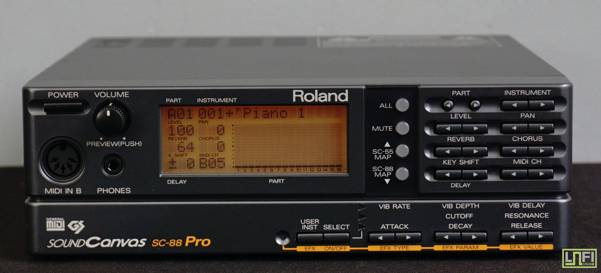 Roland Sound Canvas SC-88 Pro Polyphonic Sound Module w/ Effects & MIDI -  100V