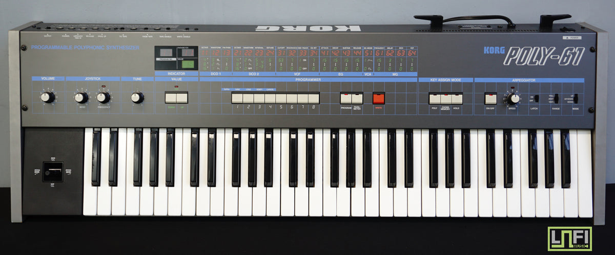 Korg Poly-61 Vintage 80's Analogue 61 Key Synthesiser - 100V