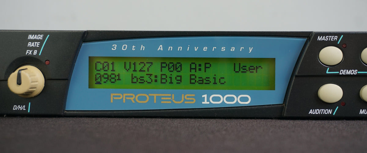 E-MU Proteus 1000 30th Anniversary 1U Rack MIDI Synthesiser Sound