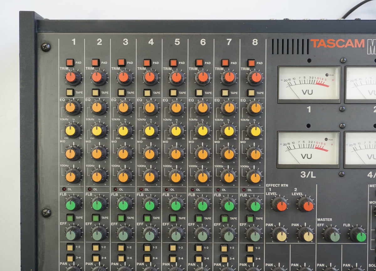 タスカム　TASCAM M-208 アナログミキサー 80s ビンテージ TASCAM M-208 8ch アナログミキサー 80s タスカム ビンテージ