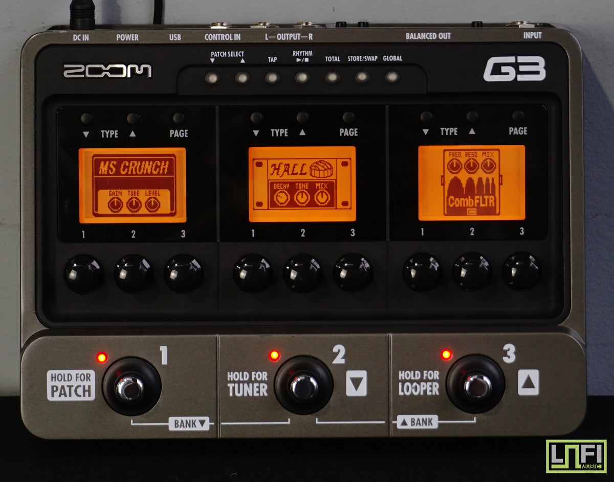 Zoom G3 Guitar Effects & Amp Simulator W/ Rhythm Section & Looper