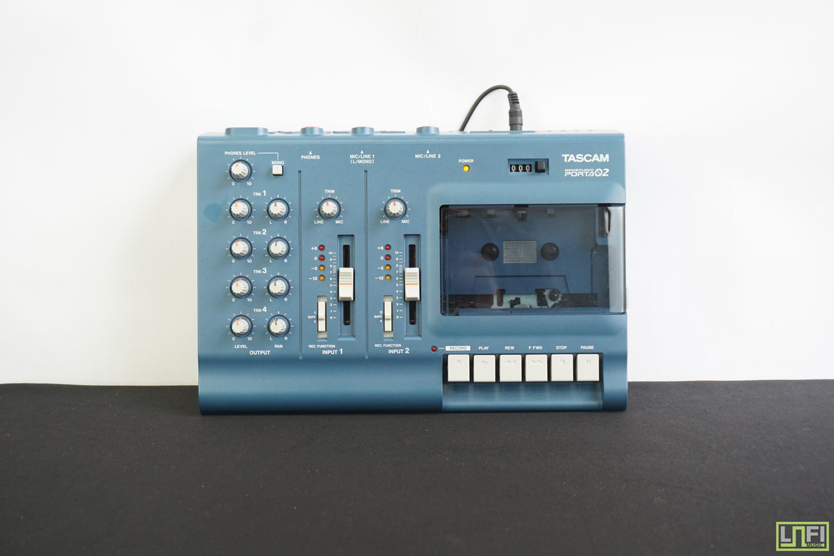 Tascam Porta 02 Blue 4 Track Analogue Cassette Recorder - Just