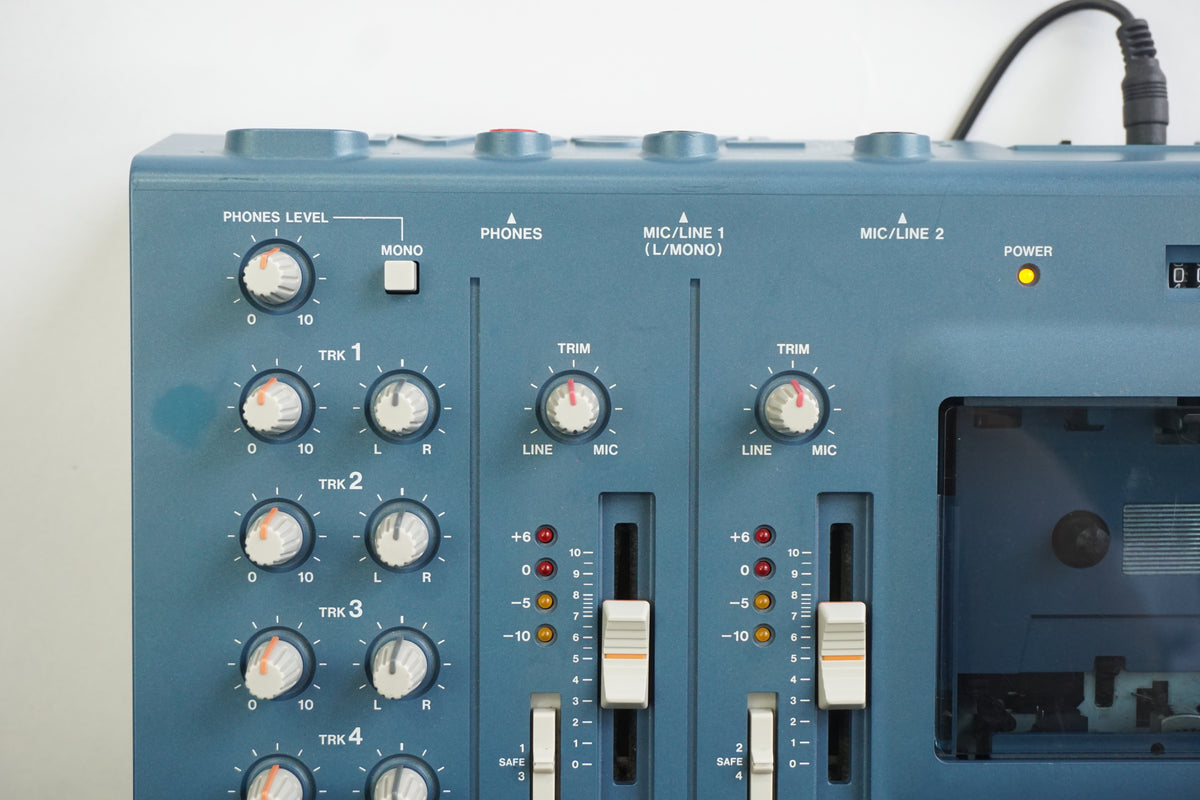 Tascam Porta 02 Blue 4 Track Analogue Cassette Recorder - Just