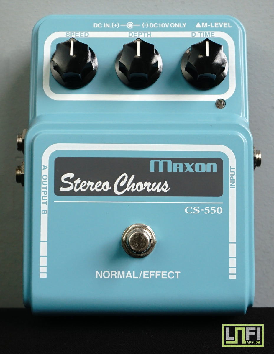 Maxon CS-550 Stereo Chorus Analogue BBD Baby Blue Electric Guitar