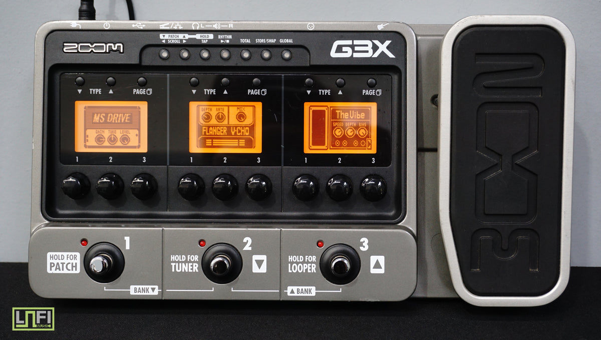 Zoom G3X Guitar Effects  Amp Simulator W/ Rhythm Section  Looper – LOFI  Music