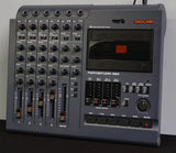 Tascam Portastudio 424 4 Track Cassette Tape Recorder Multitrack Mixer - Navy