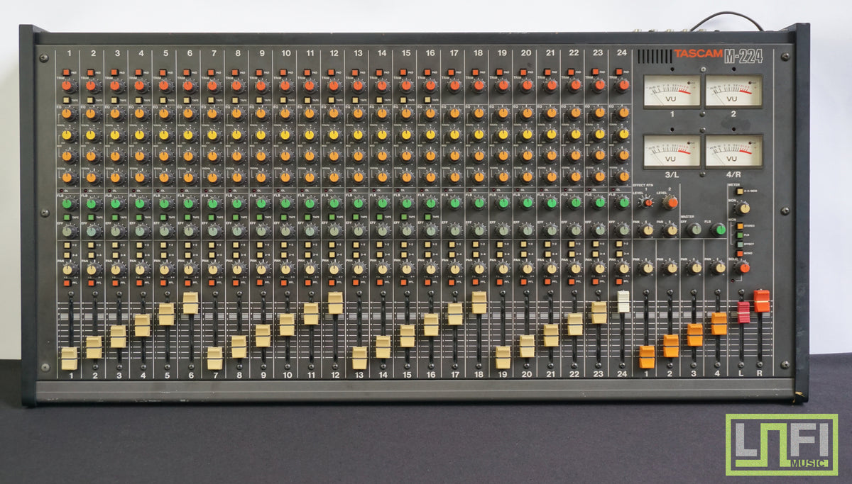 新品❤️TASCAM★M-224★madeinJapan★New Withbox Tascam M-224 80's Vintage 24 Channel Analogue Mixer - 100V – LOFI