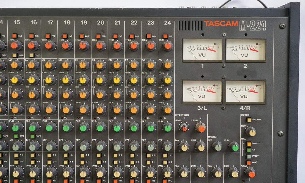 Tascam M-224 80's Vintage 24 Channel Analogue Mixer - 100V – LOFI