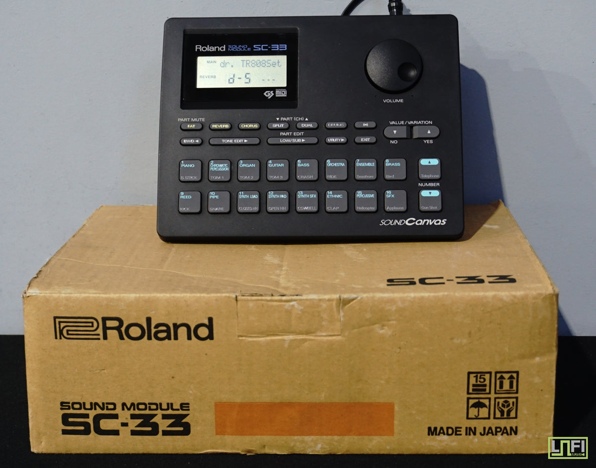 Roland SC-33 Sound Canvas Drum Machine Module W/ Original