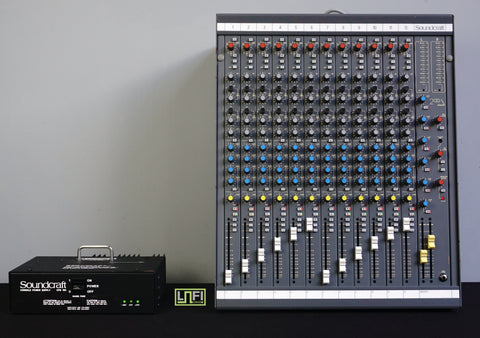 Soundcraft Delta 8 Analogue Sound Mixer / Mixing Console W/ PSU