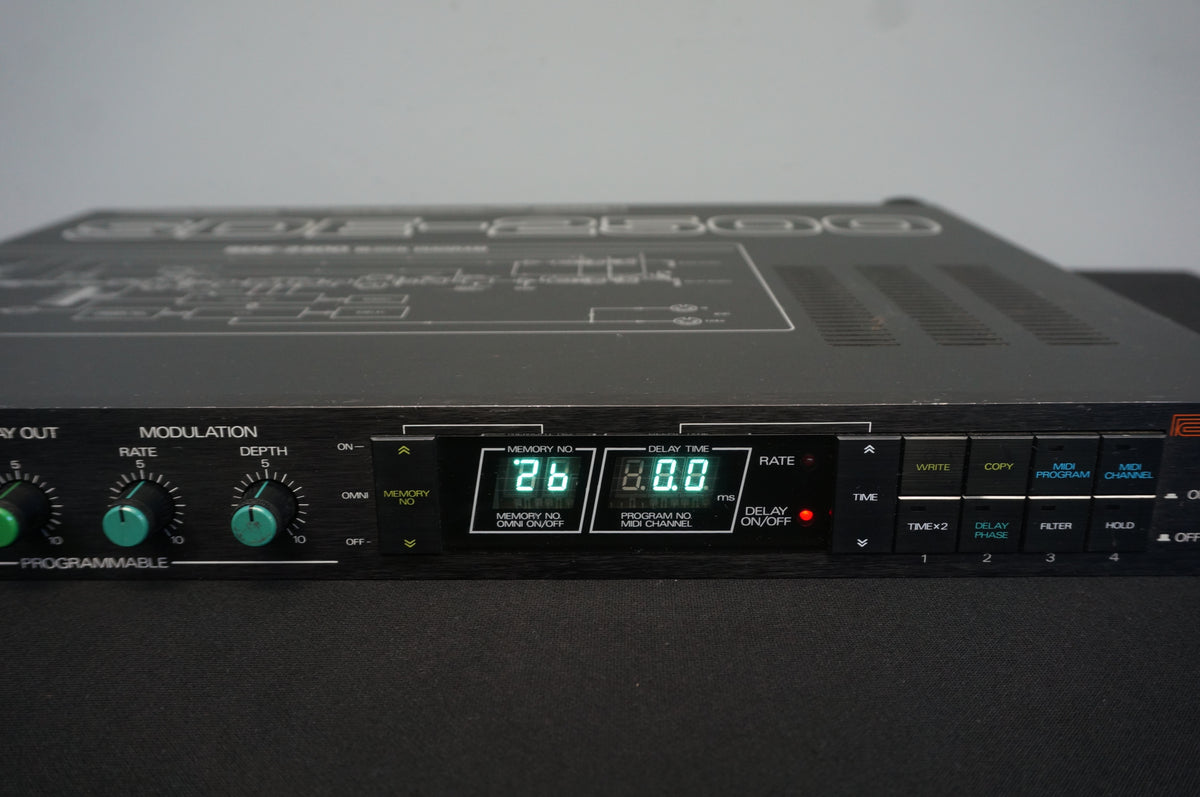 –　Digital　SDE-2500　Delay　FX　LOFI　Roland　Rack　Effects　-100V　Music　MIDI　1U