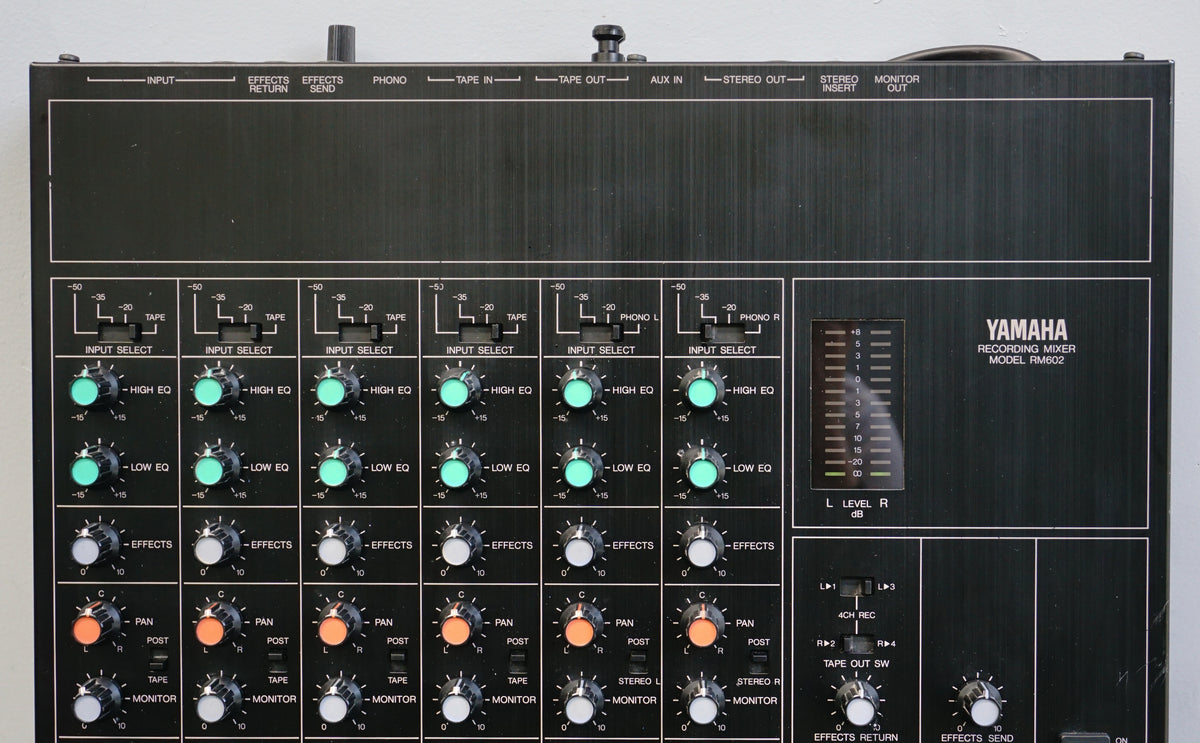 Yamaha Rm602 6 Channel Compact Vintage Recording Analogue Mixer 100