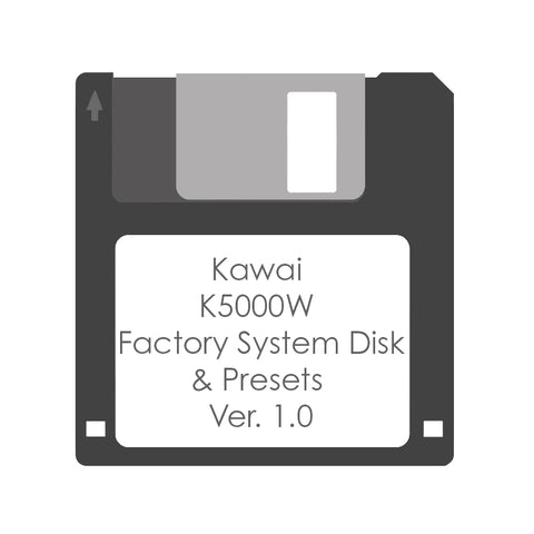 Kawai K5000W System Disk - Factory Presets & Sounds - Floppy Disk Ver. 1.0