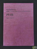 Roland R-8 Human Rhythm Composer - Original User Manual - & Extras! - image 1