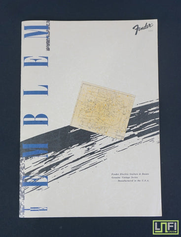Fender Japan "The Emblem" Vintage Guitar Photo Book & Fold-Out Poster - 1986 - image 1