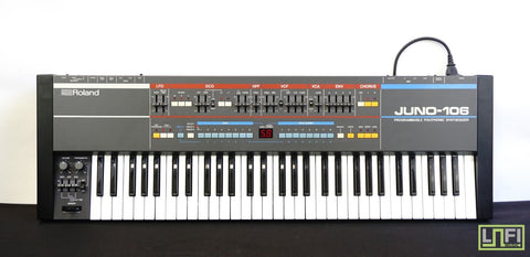 Roland Juno-106 Vintage Classic - 80's Analogue Synthesiser - Serviced - 240V  - image 1