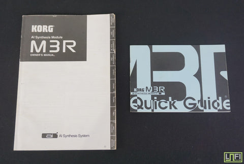 Korg M3R AI Synthesis Module Original Owners Manual & Quick Reference Guide - image 1