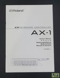 Roland AX-1 Midi Keyboard Controller Owner's Manual Booklet 2nd E English German - image 1