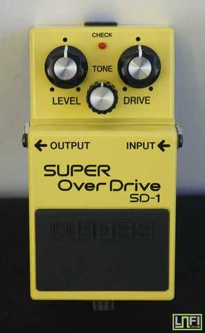 Boss SD-1 Super Overdrive Yellow Guitar Effect Pedal - image 1
