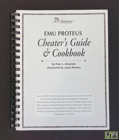 E-MU Proteus Cheater's Guide & Cookbook - Katamar Entertainment Group - Rare! - image 1