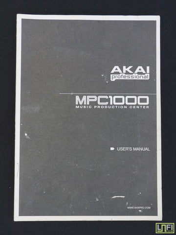 Akai MPC1000 Music Production Center Rev 1 - Original User Manual (2005) - image 1