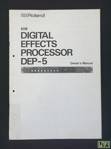 Roland DEP-5 Midi Digital Effects Processor Original Owner's Manual - image 1