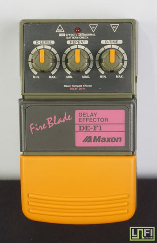 Maxon Fireblade DE-F1 Delay Effector Electric Guitar Effect Pedal - MIJ - image 1