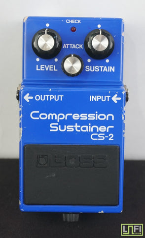 Boss CS-2 Vintage 80's Blue Compression Sustainer Guitar Effects Pedal - MIJ - image 1
