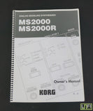 Korg MS-2000 / MS-2000R Synthesiser Owner's Manual (printed & bound) - image 1