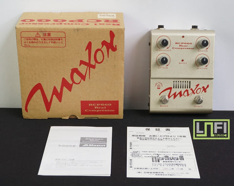 Maxon RCP660 Real Compressor Tube Power Guitar Effect Pedal W/ Box! - image 1