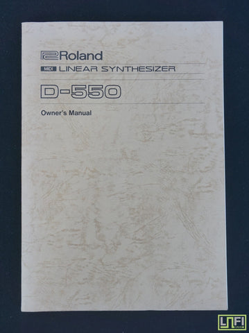 Roland D-550 MIDI Linear Synthesiser Original Owner's Manual W/ Extras - image 1