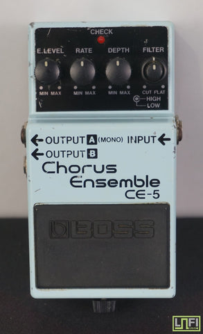 Boss CE-5 Chorus Ensemble 1991 Baby Blue Electric Guitar Pedal Blue Label - MIT - image 1