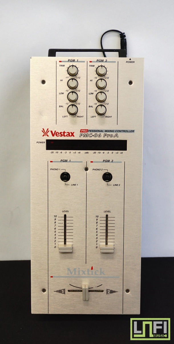 Vestax PMC-06 Pro A Slim Professional Mixtick Mixer DJ Mixing