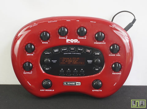 Line 6 Pod XT Ultimate Tone For Guitar - Effects & Amp Model Box / Kidney Bean - image 1