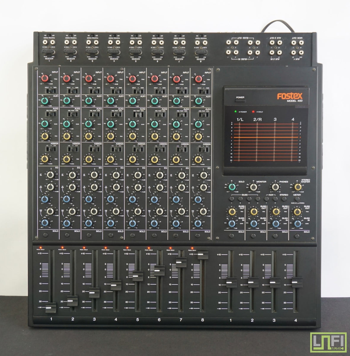 Fostex Model 450 Compact 8 Channel Vintage Analogue Mixer - 100V