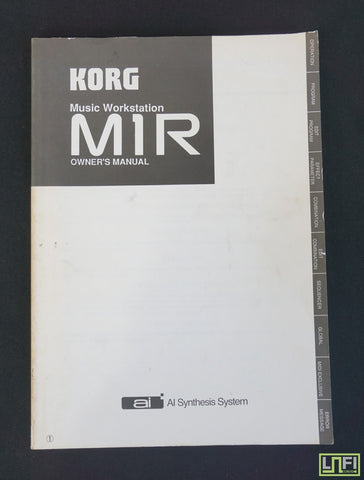 Korg M1R Music Workstation Original Owner's Manual - image 1