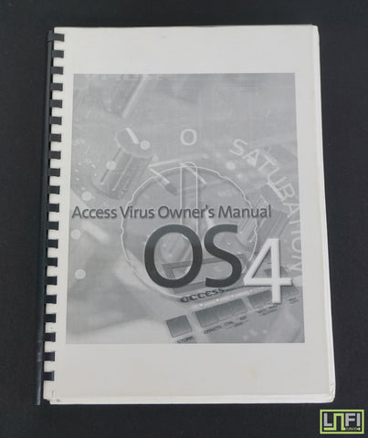 Access Virus OS4 Original Owners Manual - image 1